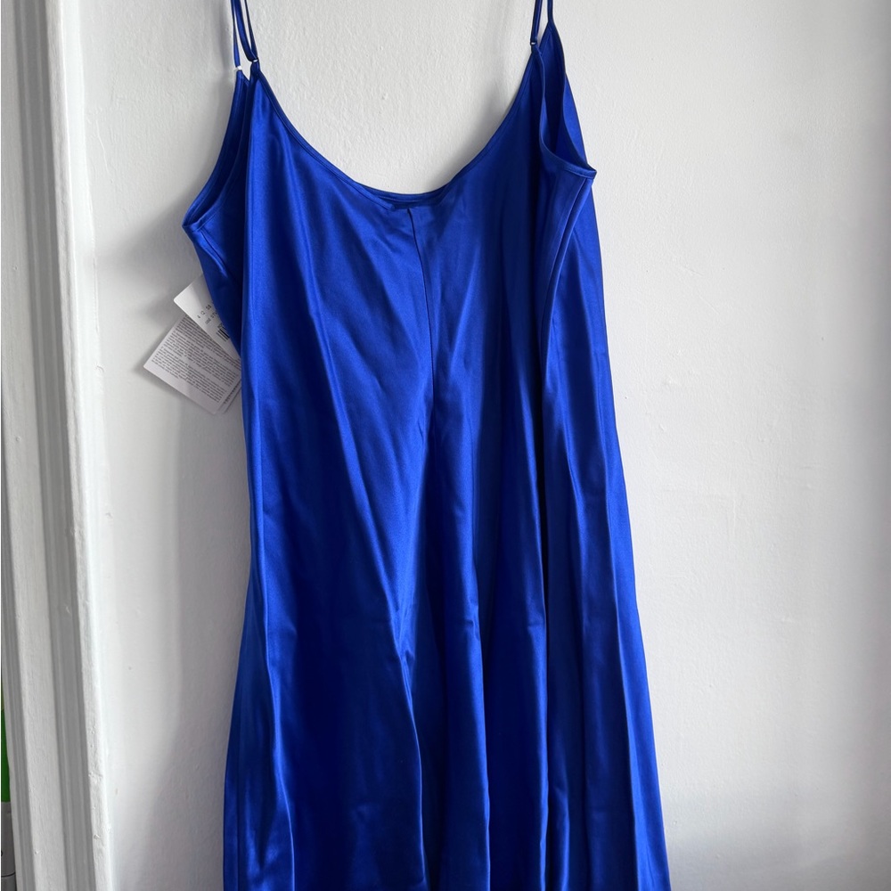 La Perla Royal Blue Slip Dress - Picture 7 of 11